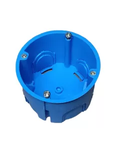 Vimar V71601 Round Flush Mounting Box for Light Walls, Blue